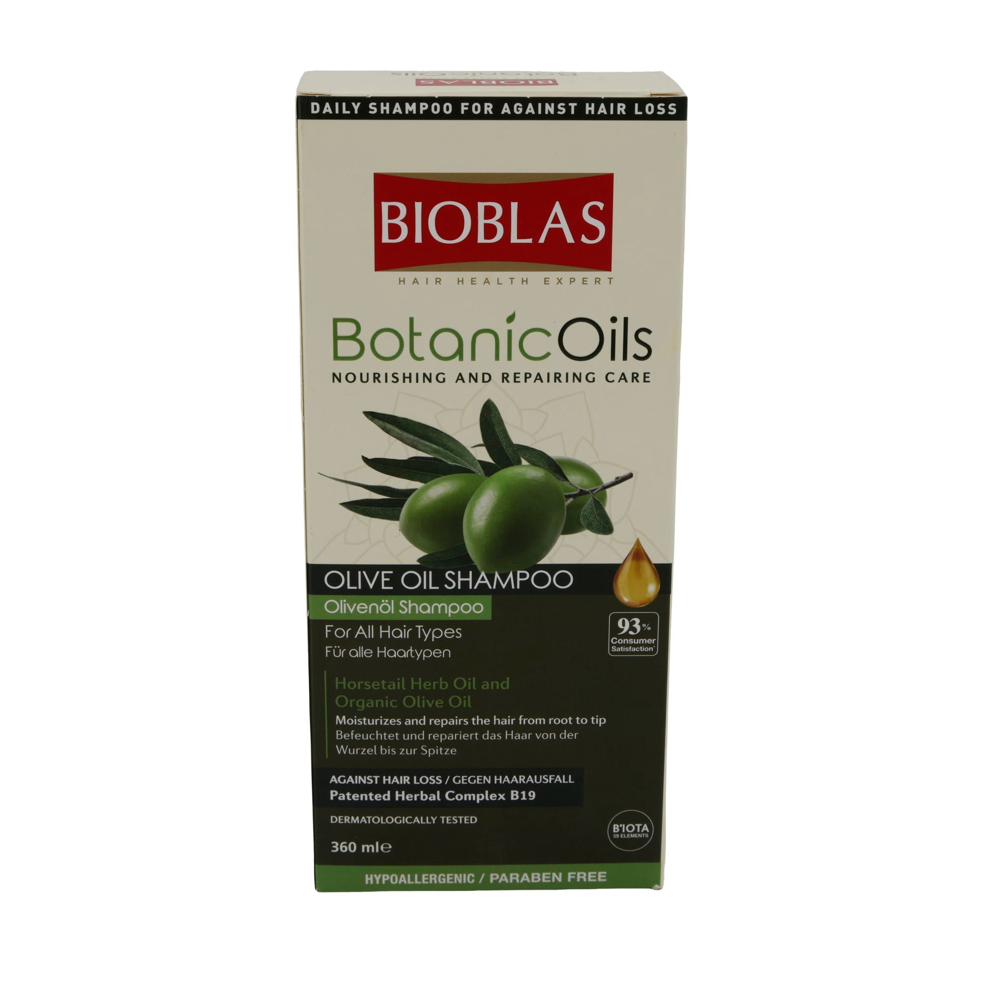 Shampoo Bioblas BotanicOils Olivenöl Shampoo | Shampoo | 360 ml BIOBLAS